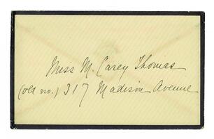 Letter from Mary Elizabeth Garrett to M. Carey Thomas, January 01, 1887