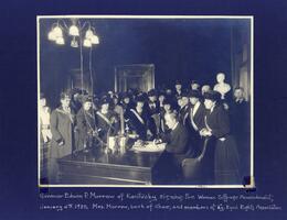 Governor of Kentucky signing the Woman Suffrage Amendment