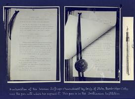 Proclamation of the Woman Suffrage Amendment