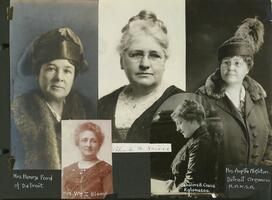 Detroit National American Woman Suffrage Association portraits