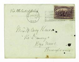 Letter from Mary Elizabeth Garrett to M. Carey Thomas, January 28, 1893