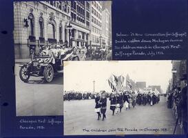 Chicago's first suffrage parade