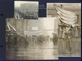 Rainy day parade in Chicago