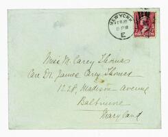 Letter from Mary Elizabeth Garrett to M. Carey Thomas, February 22, 1894