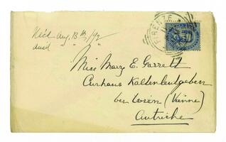Letter from M. Carey Thomas to Mary Elizabeth Garrett, August 11, 1892