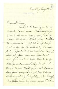 Letter from M. Carey Thomas to Mary Elizabeth Garrett, August 12, 1888