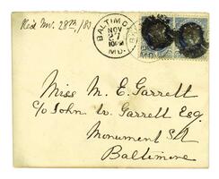 Letter from M. Carey Thomas to Mary Elizabeth Garrett, November 27, 1883