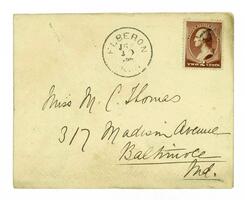 Letter from Mary Elizabeth Garrett to M. Carey Thomas, June 20, 1884