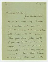 Letter from Dorothy Foster to her mother, May 19, 1903