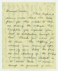 Letter from Dorothy Foster to her mother, January 31, 1904