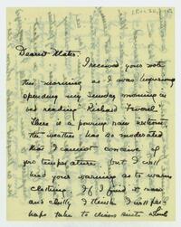 Letter from Dorothy Foster to her mother, December 20, 1903