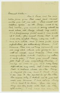 Letter from Dorothy Foster to her mother, November 25, 1902