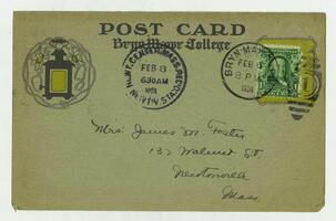 Postcard from Dorothy Foster to her mother, February 6, 1904