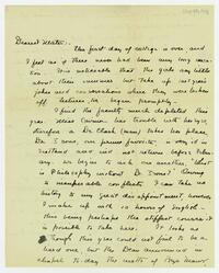 Letter from Dorothy Foster to her mother, September 30, 1903