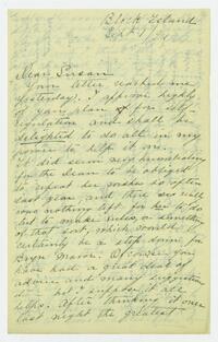 Letter from Helen Rolfe Hopkins to Susan Walker Fitzgerald, September 1, 1891