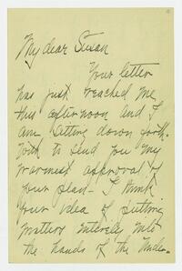 Letter from Margaret Dudley to Susan Walker Fitzgerald, July 18, 1891