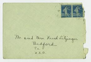 Letter from Marie Litzinger to her parents, August 3, 1923