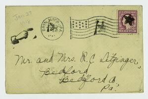 Letter from Marie Litzinger to her parents, January 27, 1918