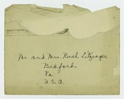 Letter from Marie Litzinger to her parents, July 25, 1923