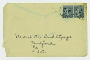 Letter from Marie Litzinger to her sisters, August 6, 1923