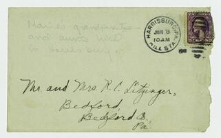 Letter from Marie Litzinger to her parents, June 7, 1918