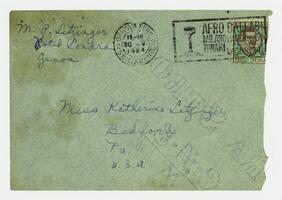 Letter from Marie Litzinger to her sister Katherine, 1924 May 29