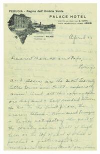 Letter from Marie Litzinger to her parents, April 13, 1924
