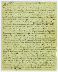 Letter from Jean Scobie Davis to her mother, March 29,     1915