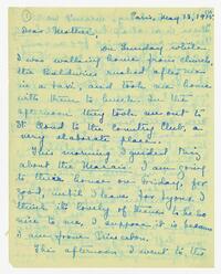 Letter from Jean Scobie Davis to her mother, May 18,     1915