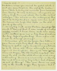 Letter from Jean Scobie Davis to her father, November     19, 1914