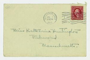 Letter from Jean Scobie Davis to Katharine Huntington,     June 30, 1913