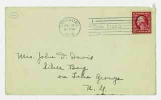 Letter from Jean Scobie Davis to her mother, July 12,     1913