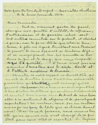 Letter from Jean Scobie Davis to friends, titled "Notes     from the President's report - Association obretienue de la     Suisse Romande, 1914."