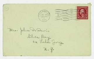 Letter from Jean Scobie Davis to her mother, July 13,     1913