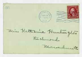 Letter from Jean Scobie Davis to Katharine Huntington,     June 25, 1913