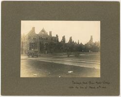 Denbigh Hall after the fire of 1902