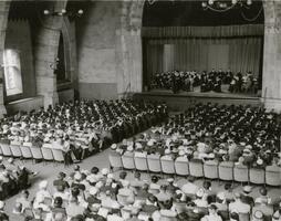 Graduation ceremony in Goodhart auditorium