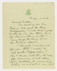 Letter from Nathalie Gookin to her mother, October 20,     1916