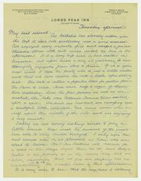 Letter from Frederick Gookin to his wife, August,     1917