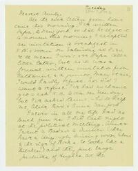 Letter from Nathalie Gookin to her aunt, November 07,     1916
