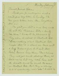 Letter from Nathalie Gookin to her mother, February 01,     1917