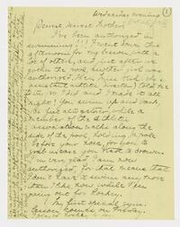 Letter from Nathalie Gookin to her mother, October 25,     1916
