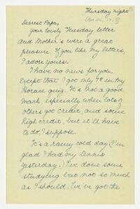 Letter from Nathalie Gookin to her father, April 26,     1917