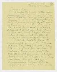 Letter from Nathalie Gookin to her father, October 24,     1916