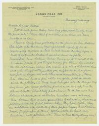 Letter from Nathalie Gookin to her mother, August 30,     1917