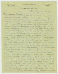 Letter from Frederick Gookin to his wife, August 07,     1917