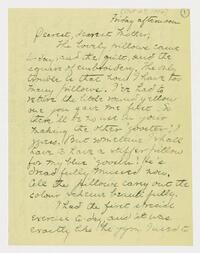 Letter from Nathalie Gookin to her mother, October 27,     1916