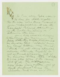 Letter from Nathalie Gookin to her mother, October 21,     1917