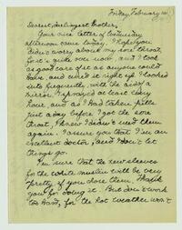 Letter from Nathalie Gookin to her mother, February 16,     1917