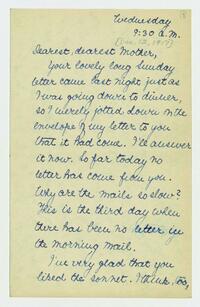 Letter from Nathalie Gookin to her mother, December 12,     1917